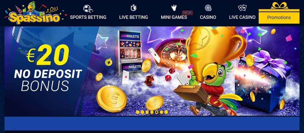 Spassino casino, online kaszinó, deposit bonus