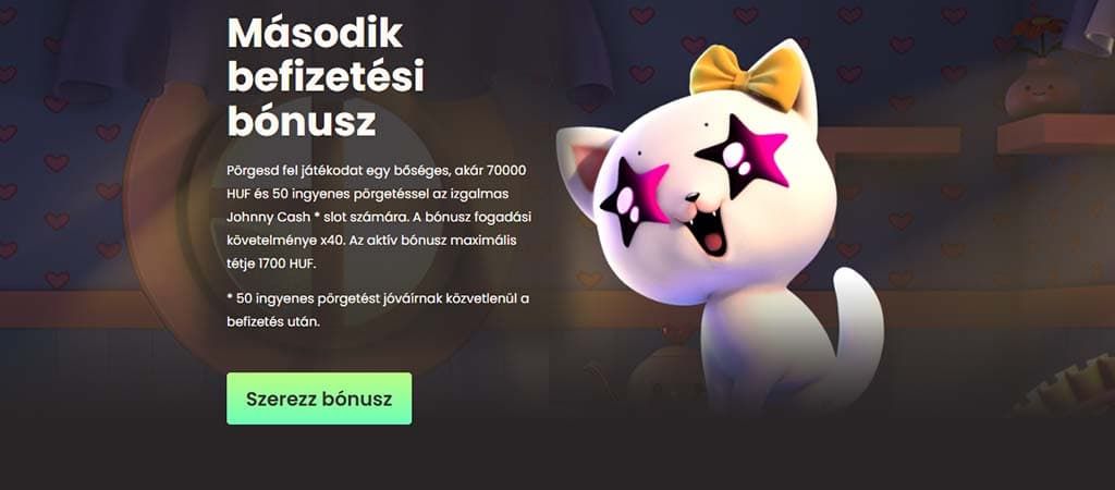 National Casino, másoik befizetési bónusz, online kaszinó