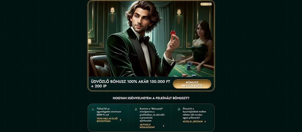 Cashed Casino, ingyenes pörgetés, üdvözlő bónusz 