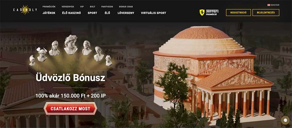 casinoly kaszinó, online casino, főoldal