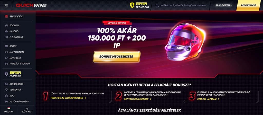 quickwin casino, online casino, üdvözlő bónusz