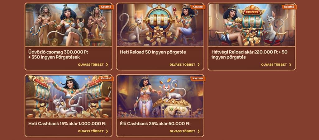 Cleobetra Casino promóciók: üdvözlő bónusz, heti és hétvégi újratöltés, cashback és élő kaszinó ajánlatok.