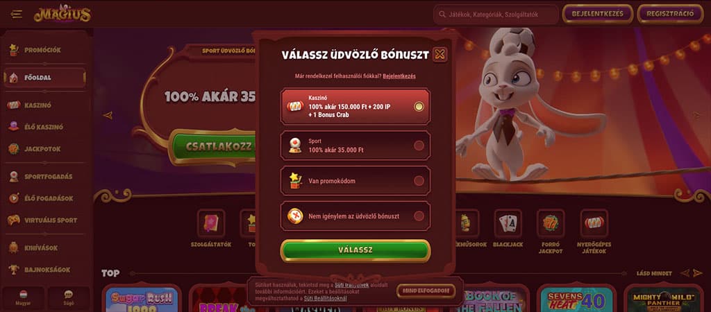 A Magius Casino egyszerű regisztrációs folyamata gyors hozzáférést biztosít az online játékok és bónuszok világához.