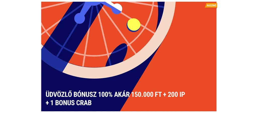 Tikitaka Casino üdvözlő bónusz: 100% akár 150.000 Ft + 200 ingyenes pörgetés és 1 bonus crab, exkluzív ajánlat.
