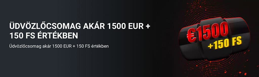 888Starz Casino üdvözlőcsomag: akár 1500 euró bónusz és 150 ingyenes pörgetés új játékosok számára.