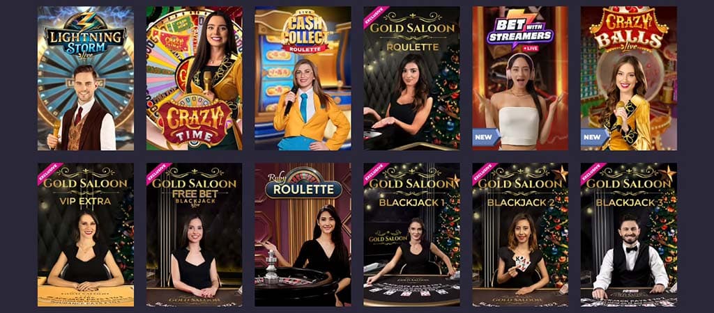 A Powbet Élő Kaszinóban valós osztók, népszerű játékok és exkluzív Gold Saloon asztalok várják a játékosokat valós időben.