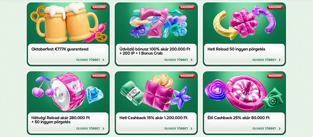 Casinolo nline kaszinó promóciós ajánlatok, köztük üdvözlő bónusz, ingyen pörgetések, cashback és különleges nyeremények.