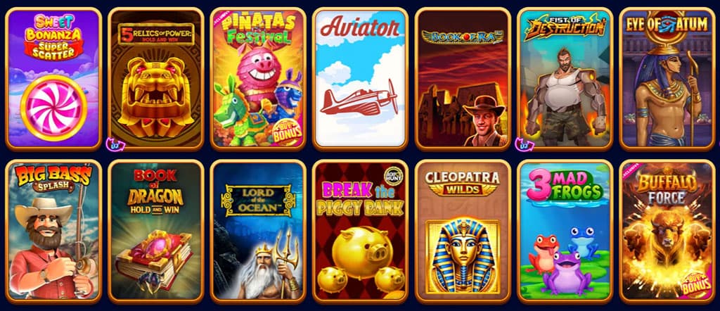 Spins of Glory casino, nyerőgépek, slot, élő játékok