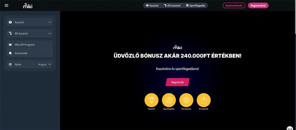 2025-ben nyitotta meg kapuját a Miki kaszinó, amelynek tulajdonosa a Novi B.V. vállalat.