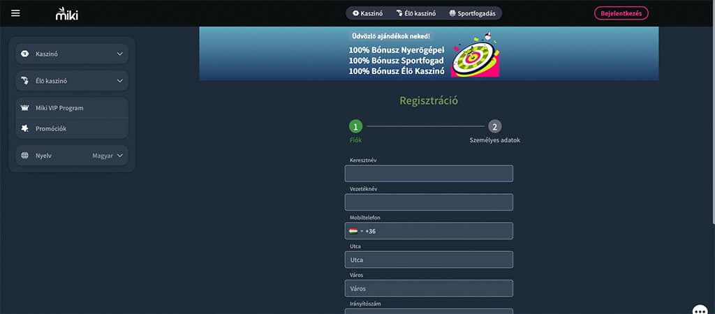 Úgy gondoljuk, a Miki Casino remek üdvözlő bónuszokat kínál az első befizetéshez. Külön ajánlat vonatkozik a nyerőgépes és külön az élő kaszinó részleg játékaira.