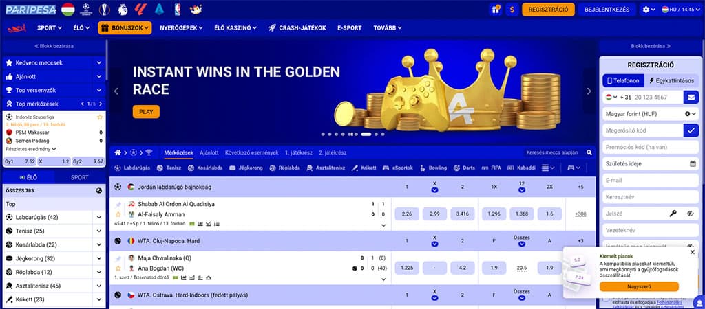 Paripesa, ahol minden egyes pörgetés számít.