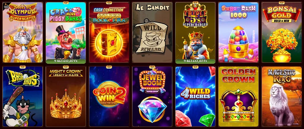 legszuperebb játékok széles választéka.