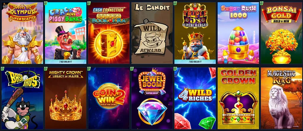 Elérhető nyerőgépes és élő játékok a VegasHero kaszinó kínálatában.