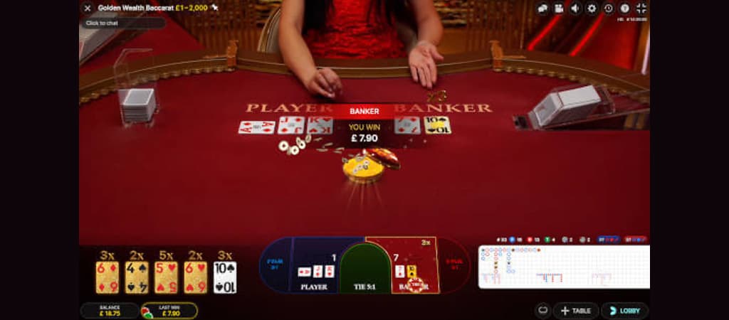 Golden Wealth Baccarat, online casino