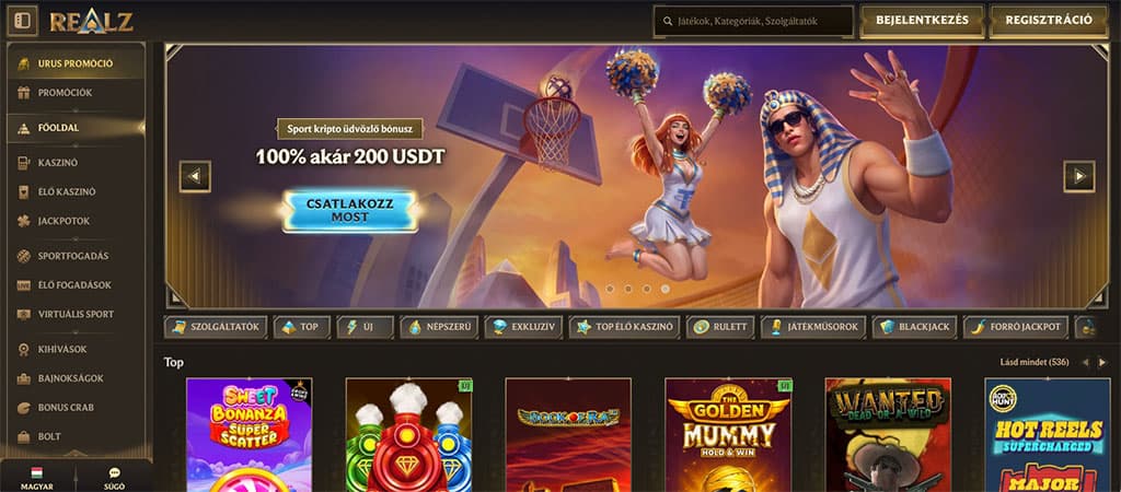 Realz Casino, igazi nyeremények, mesés kalandok.