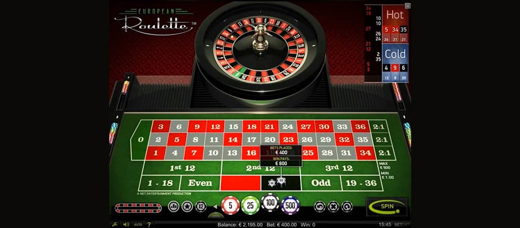 European Roulette kaszinó játék ismertető.