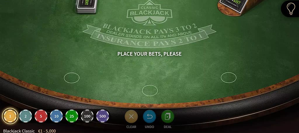 Classic Blackjack kaszinó játék ismertető