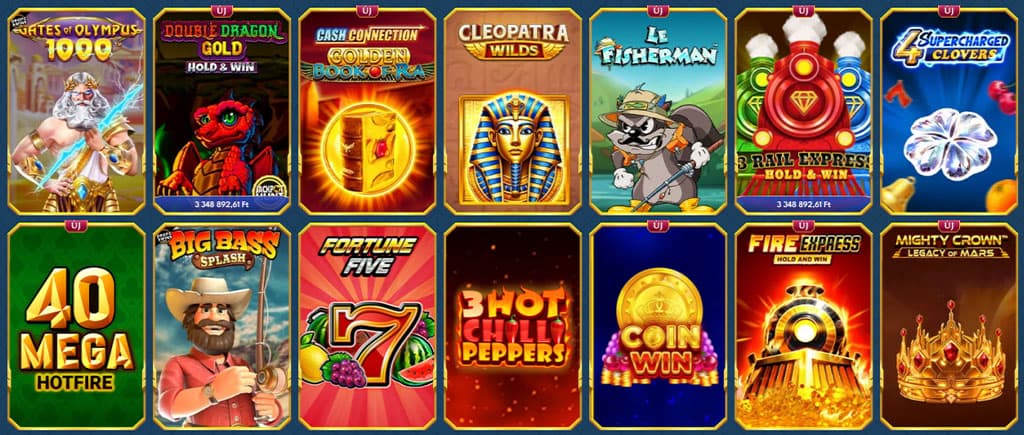 Nyerőgépek és élő kaszinó játékok tárháza.