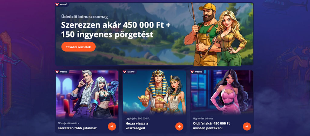 V.Vegas Casino no deposit bonus.