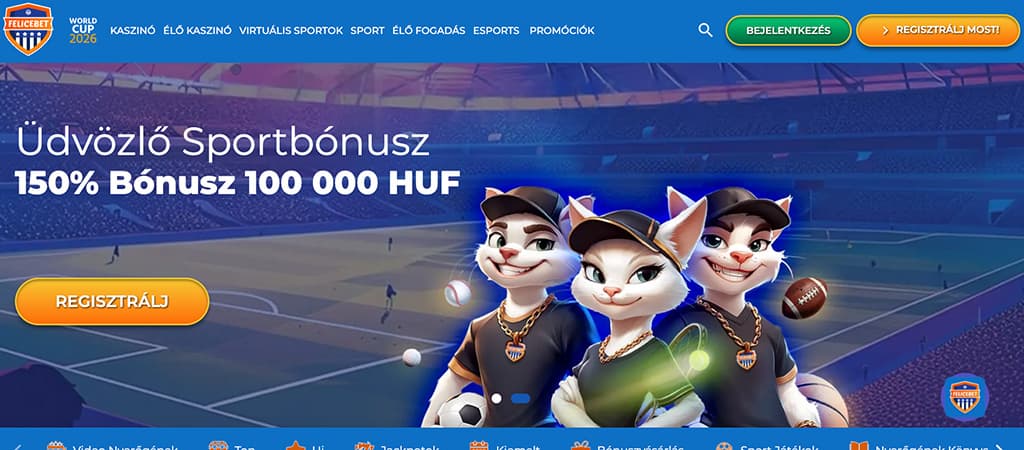 FeliceBet Casino Könnyed, modern és izgalmas.