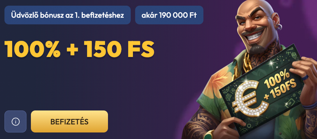 Gangsta Casino, Ingyenes pörgetés üdvözlő bónusz csomag