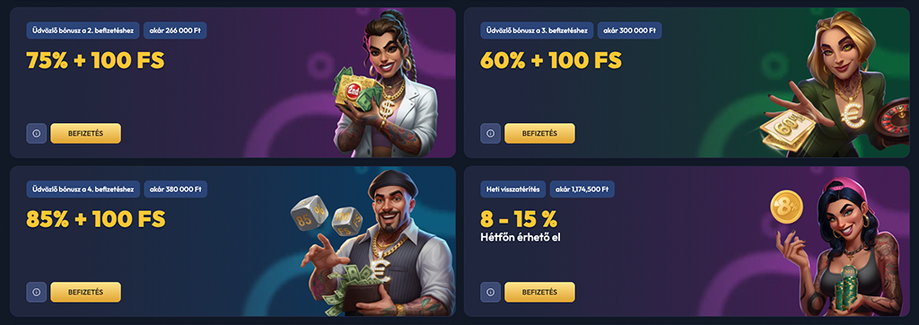 Gangsta kaszinó, online kaszinó, casino bonus