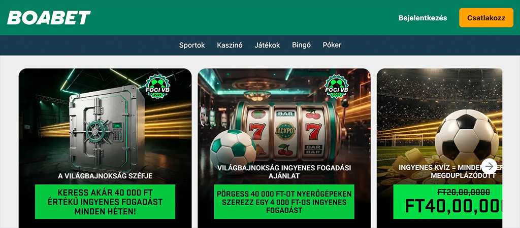 Boabet Casino, Több mint játék, nyerj nagyot!