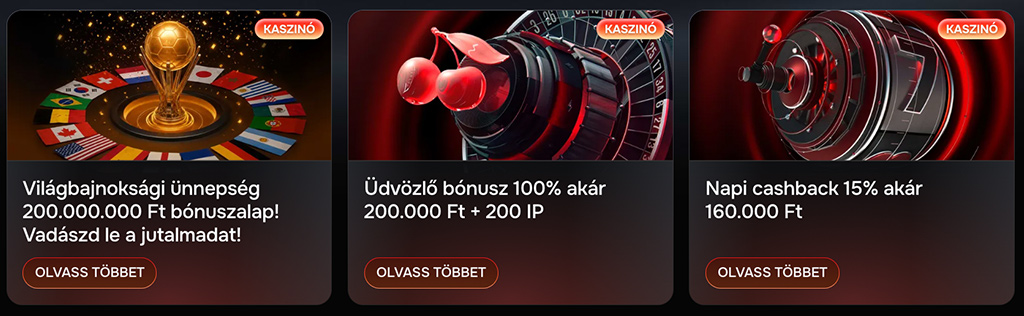 Revolution Casino, Casino bónuszok és egy szuper VIP-program