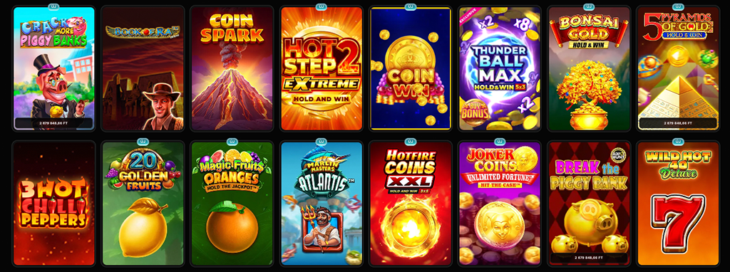 A Revolution Casino oldala felhasználóis szemmel slotok.