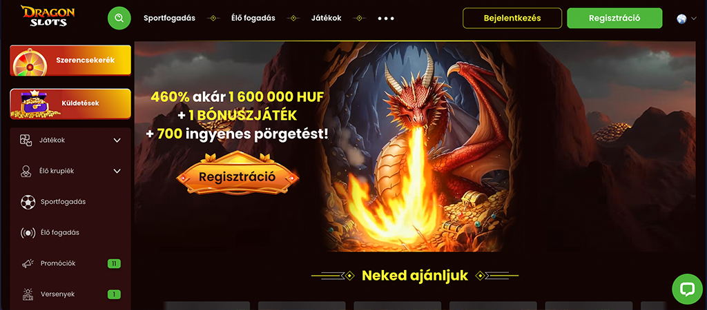 Dragonslots Casino, Repülj rá a nyereményekre!