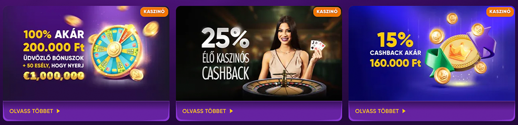 További bónuszok a Kingmaker Casino játékosainak.