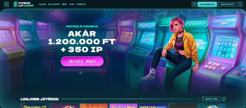 PowerUp Casino, Magyar online kaszinó