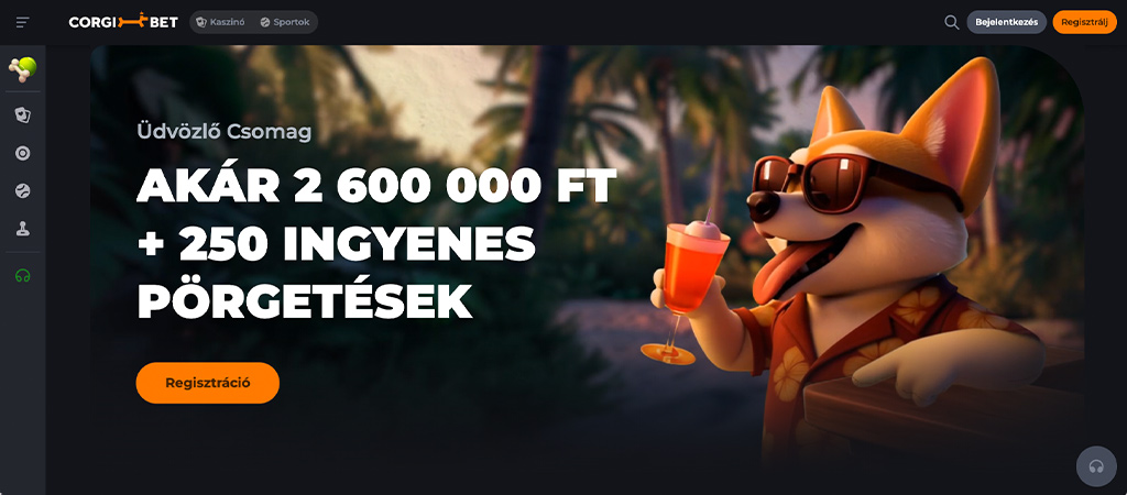 Corgibet Casino, Erre a kaszinóra tényleg érdemes ráharapni!