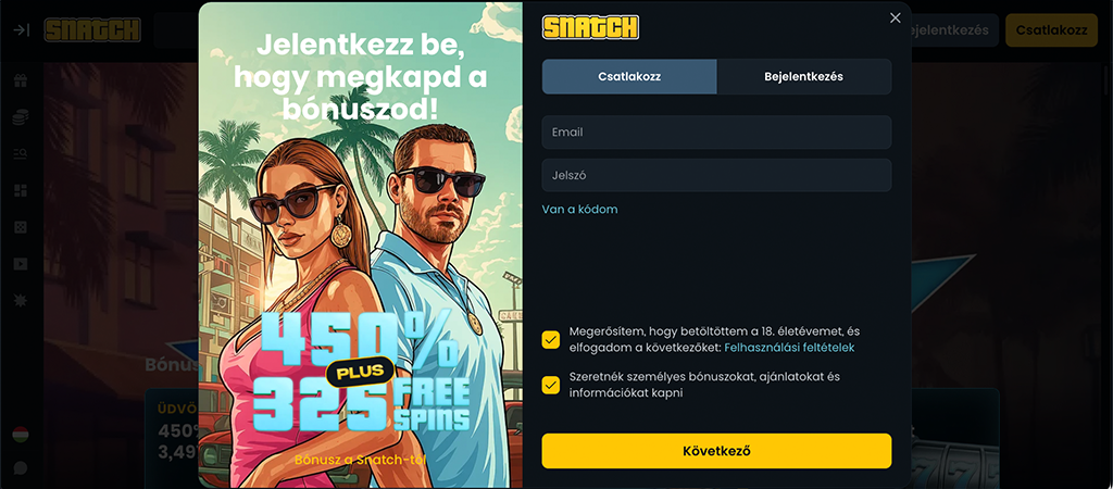 Hozd létre a saját fiókod és nyerj valódi pénzes nyereményeket!