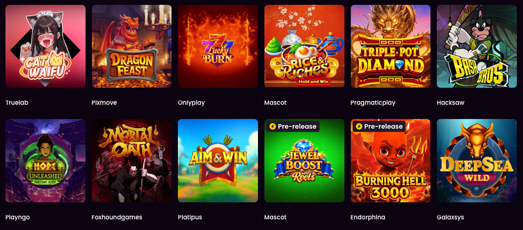 iWild Casino játékkínálata a Magyar oldalakon.