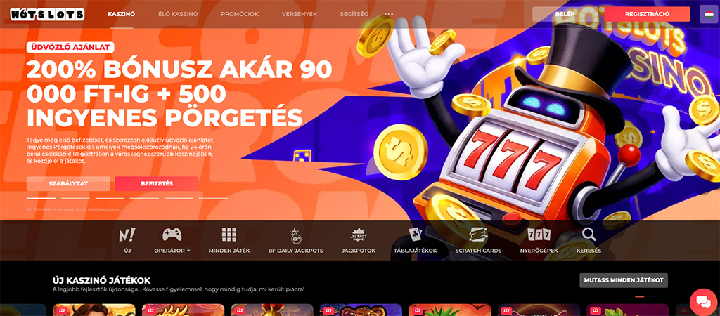 HotSlots, Pörgess és nyerj, online casino
