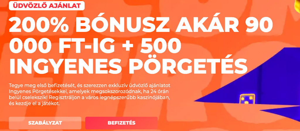 Hotslots casino, üdvözlő bónusz, bónusz