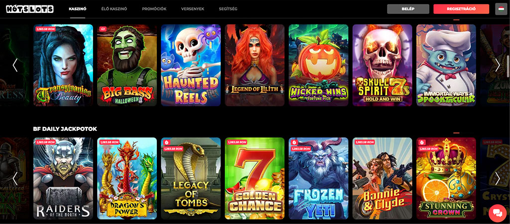 Hotslots, online kaszinó játékok, slot