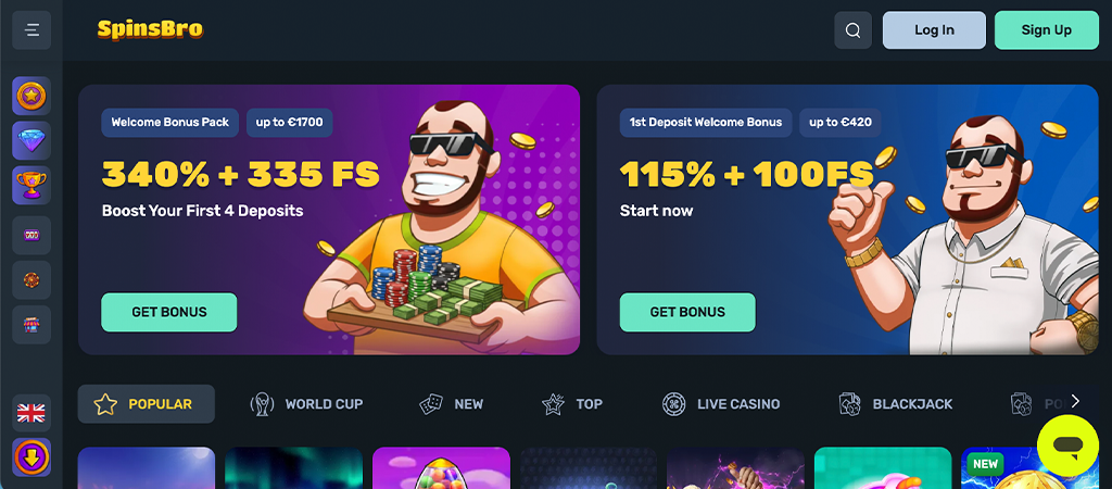 SpinsBro Casino – Egy képregény, amelynek minden oldala nyerő!