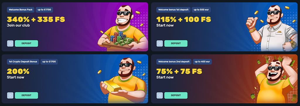 SpinsBro Casino bónuszai és nyerőgépei.