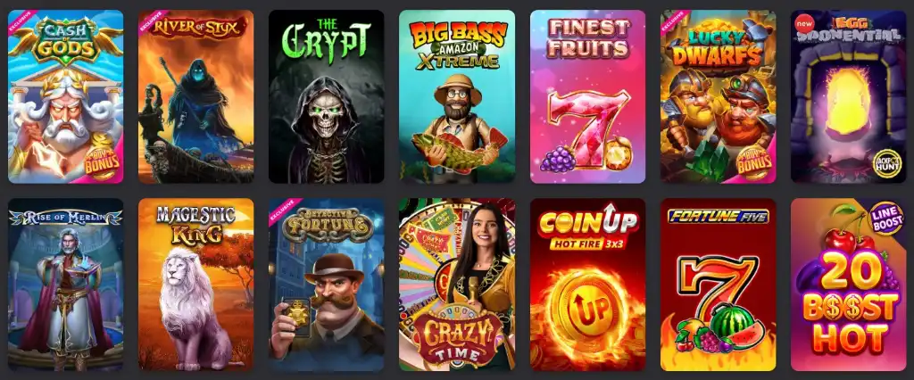 Fezbet Casino, játékkínálat, online slots