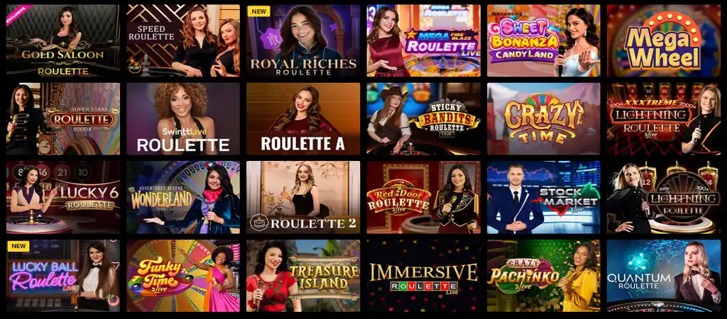 Zet Casino, Live casino, online kaszinó, élő játékok