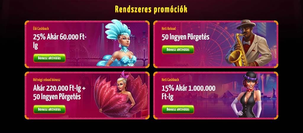 Winota casino, promociók, online kaszinó